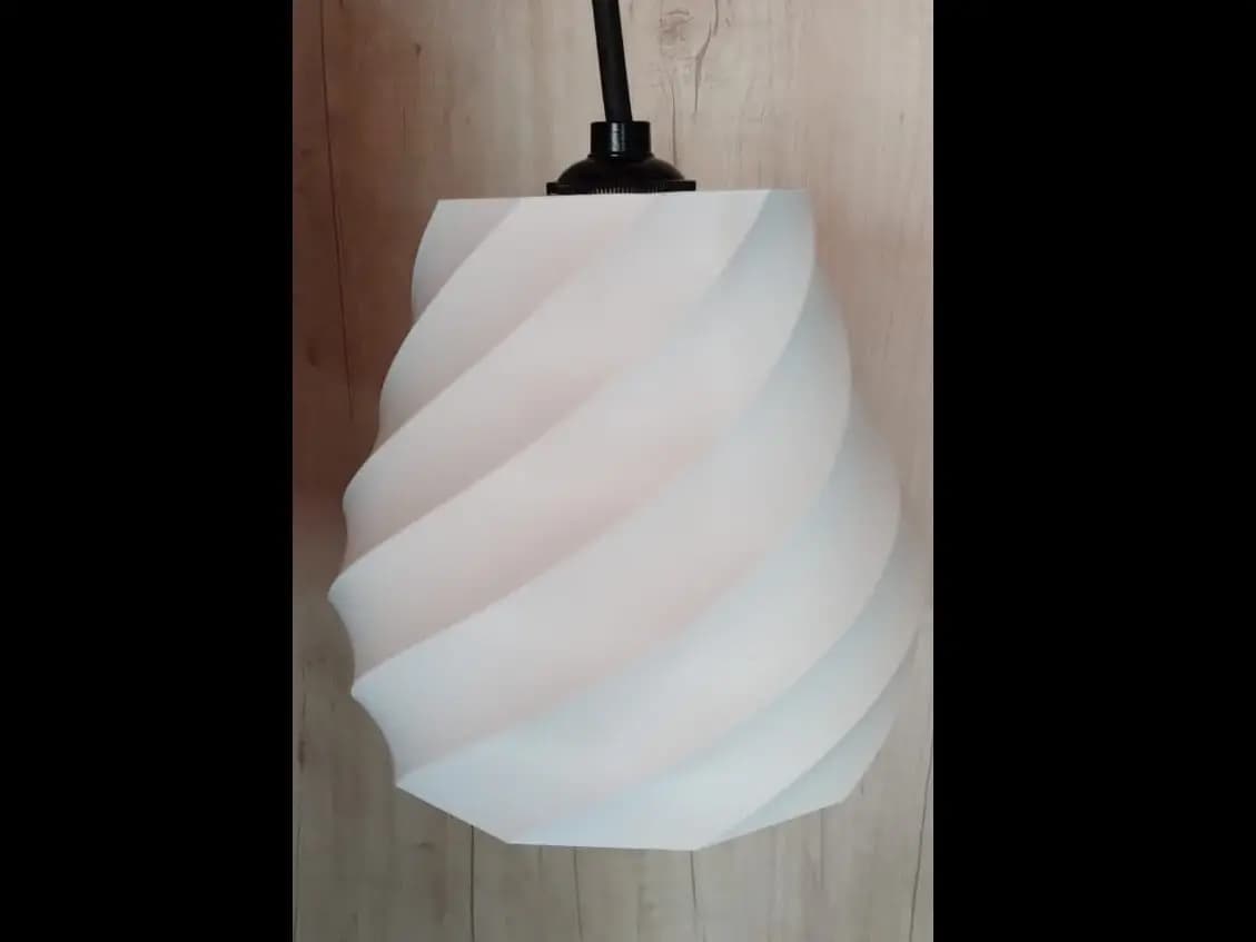 Lampara Colgante mediana 1 m de cable Blanca